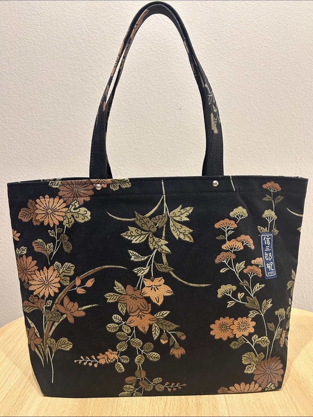 Authentic Ichizawa Shinzaburo N-05 Large Tote Bag – Souka in black 一泽信三郎帆布